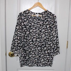 COLORFUL FLORAL LONG SLEEVE BLOUSE